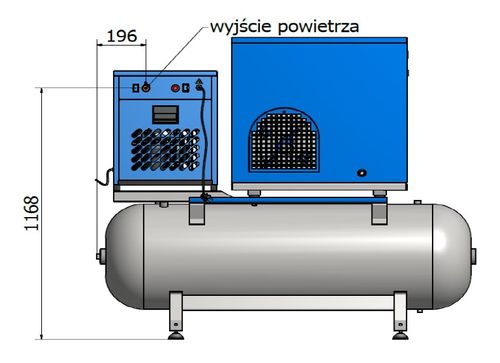 Kompresor Sprężarka VIBER-SYSTEM 270L 750L/m 10BAR na Arena.pl