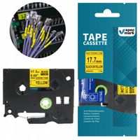 Rurka termokurczliwa do Brother AHS-641 17.7mm x 1,5m żółta HS641 HSe-641