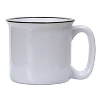 Kubek ceramiczny emaliowany 400 ml do sublimacji - w szare plamki