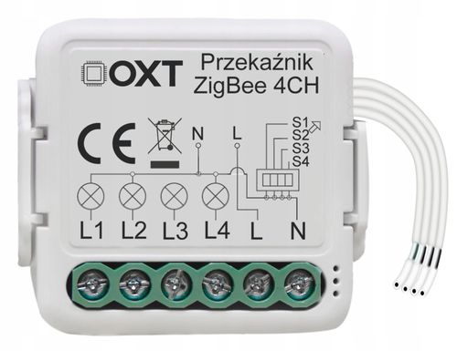 OXT Mini Przekaźnik 4 Obwody ZigBee TUYA 4x2,5A na Arena.pl