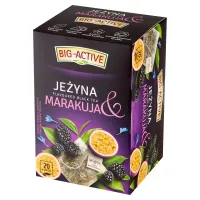 BIG-ACTIVE HERBATA CZARNA 20TB JEŻYNA-MARAKUJA 40G