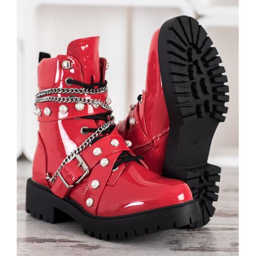 Lakierowane Czerwone Workery r.39 na Arena.pl