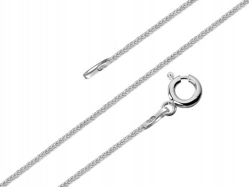 ŁAŃCUSZEK SREBRNY 925 LISI OGON KND4090 DŁUGOŚĆ 40cm na Arena.pl