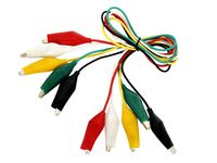 Krokodyl 32mm  z przewodem komplet 5szt długość przewodu 53cm