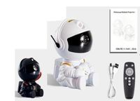 Lampka nocna dla dzieci projektor gwiazd astronauta z gwiazdką na pilot