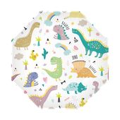 talerzyki papierowe dinozaury smok 6szt.9 cali