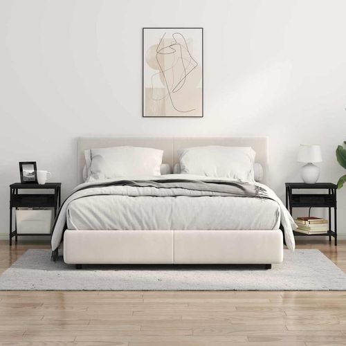 Szafka Nocna Czarny dąb 38 x 30 x 48 cm Materiał drewnopochodny na Arena.pl