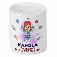 Skarbonka 330 Ml Dla Kamili Córki Dziecka Z Nadrukiem Ze Zdjęciem