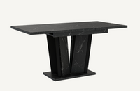 Stół rozkładany kuchenny lub salon 120 -160 cm Czarny Marmur DOXI 2