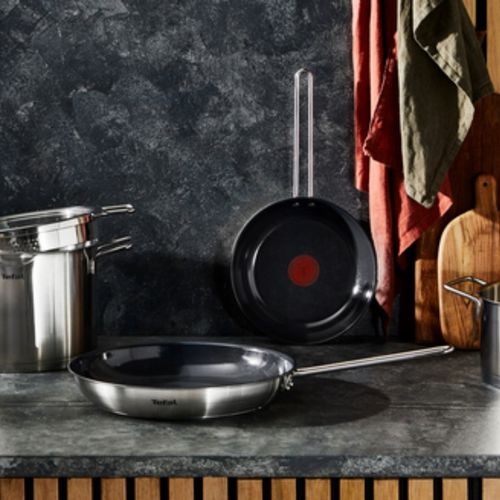 Patelnia TEFAL Nordica 20 cm stal indukcja powłoka ceramiczna na Arena.pl