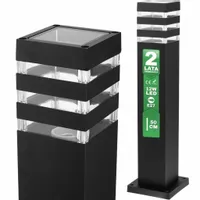 Lampa Ogrodowa E27 LED Stojąca Kwadratowa ZEWNĘTRZNA SŁUPEK 50cm