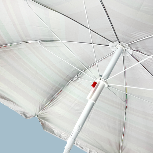 Parasol plażowy ogrodowy w paski z kotwą i filtrem UV na Arena.pl