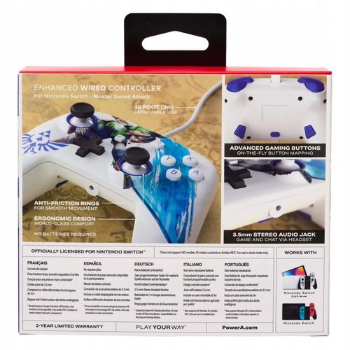 Gamepad PowerA Enhanced Master Sword Attack do NSW na Arena.pl