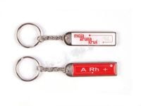 brelok metalowy z grupą krwi 10szt.