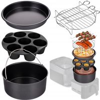 AKCESORIA DO FRYTKOWNICY LEHMANN AIR FRYER ZESTAW 4 ELEMENTY UNIWERSALNE