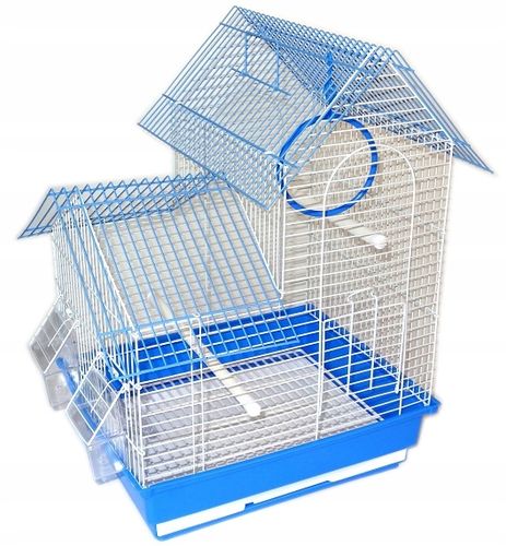 Klatka ZAMEK dla PTAKÓW PAPUGI PAPUG KANARKA PTAKA+KARMA na Arena.pl