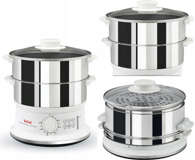 Parowar Tefal Convenient Inox VC145130 900 W zdjęcie 1