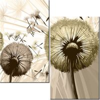 60CM 50CM OBRAZ ŚCIENNY DMUCHAWCE SEPI DRUK PŁÓTNO