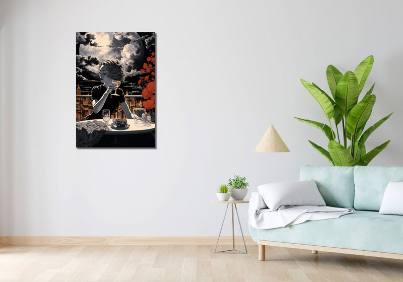 Obraz 60x90cm Wieczorne Toasty zdjęcie 2