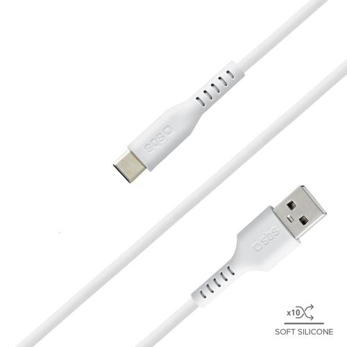 kabel przewód usb-a - usb-c 1.5m - biały na Arena.pl