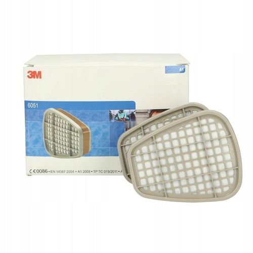 Pochłaniacz Filtr Węglowy Do Maski 3M 6051 A1 2szt oryginał lakierniczy na Arena.pl