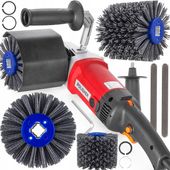 PRZYSTAWKA DO SZLIFIERKI na szlifierkę SATYNIARKA + Szczotka NYLONOWA P80