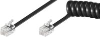 MicroConnect Handset cable, RJ10-RJ10 2m
