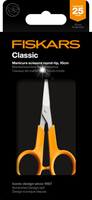 FISKARS CLASSIC Nożyczki do paznokci bezpieczne zaokrąglone delikatne 10 cm