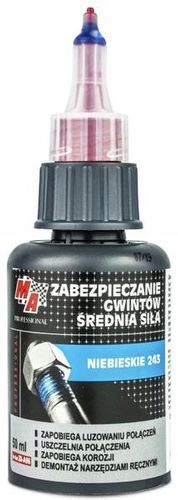 MOJE AUTO KLEJ DO ŚRUB GWINTÓW NIEBIESKI 50ML na Arena.pl