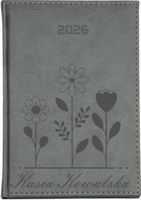 Kalendarz A6 2026 tygodniowy książkowy z grawerem twój napis imię prezent