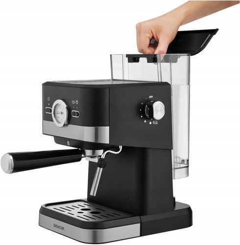 Ekspres do kawy Ciśnieniowy Kolbowy Sencor 1050W 20bar + Spieniacz na Arena.pl