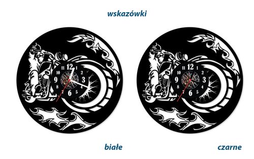Zegar ścienny z płyty winylowej 338.13 Ognisty Harley na Arena.pl