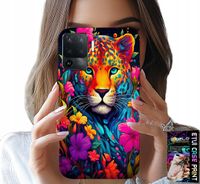 ETUI DO OPPO F19 PRO - KWIECISTE WZORY TYGRYS TYGRYSEK + FOLIA