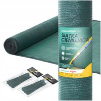 SIATKA CIENIUJĄCA 1,5x50m MASKUJĄCA OSŁONA 80g NA OGRODZENIE PŁOT 75% +UV