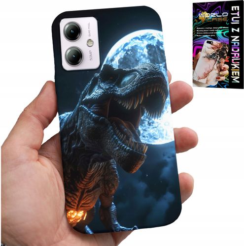 ETUI DO MOTOROLA MOTO G14 - DINO DINOZAUR TYRANOZAUR POKROWIEC CASE na Arena.pl