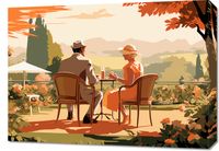 Obraz 70x50cm Retro Randka