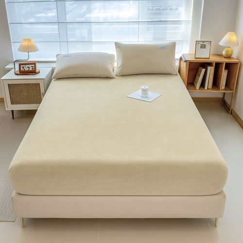 PRZEŚCIERADŁO Z GUMKĄ 90x200 PLUSZOWE POLAROWE MIŚ MIĘKKIE CIEPŁE KREMOWY na Arena.pl