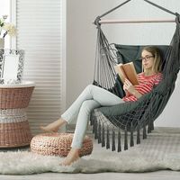 HAMAK HUŚTAWKA KRZESŁO BRAZYLIJSKIE FOTEL WISZĄCY XXL OGRODOWY BUJANY 150KG