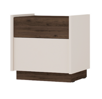 Stolik Nocny Piaskowy Beż + Orzech Okapi KORTIS LP