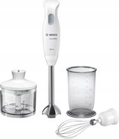 Blender ręczny Bosch MSM26500 600W QuattroBlade Rozdrabniacz Biały