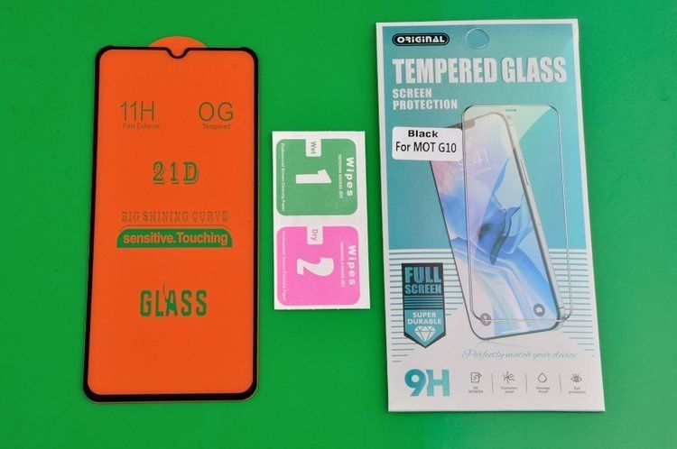 Szkło Hartowane 21D do Motorola Moto G10 / G30 czarny zdjęcie 3