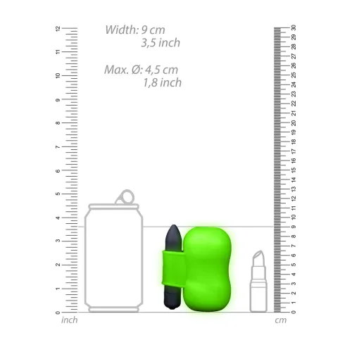 ouch! glow in the dark - model wibrujący, świecący, zielony na Arena.pl