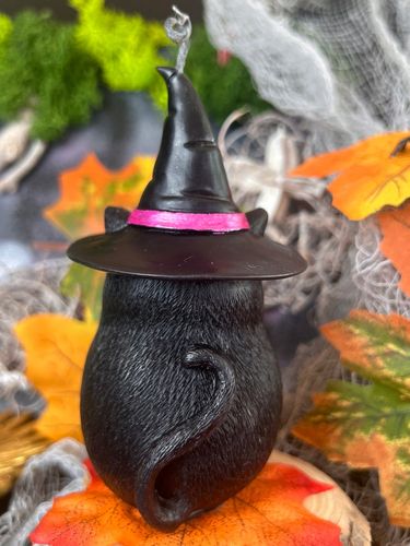 ŚWIECA Z WOSKU PSZCZELEGO KOT Z MIOTŁĄ 1 SZT na Arena.pl