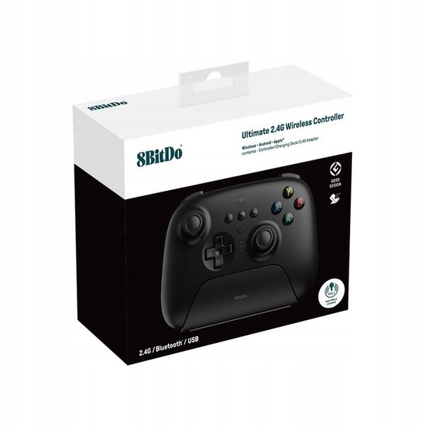 8BitDo Ultimate 2.4G Pad PC Hall Ed/Blac zdjęcie 6