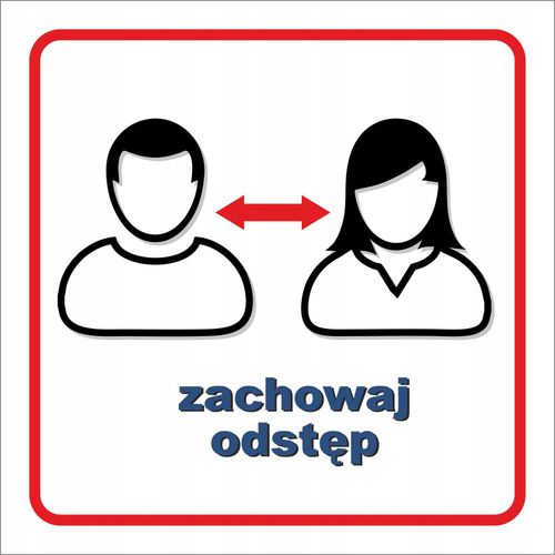 Tablica Znak dezynfekcja dłoni odstęp maseczki na Arena.pl