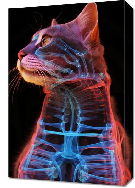 Obraz 40x60cm Anatomia Kota zdjęcie 1