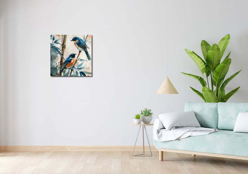 Obraz 50x50cm Trzy Ptaki zdjęcie 2