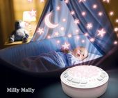 Szumiś z Projektorem usypiacz dla dzieci maskotka Milly Bear Milly Mally