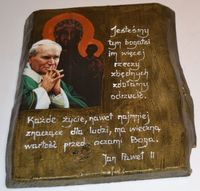 Ikona Jan Paweł II cytat prezent