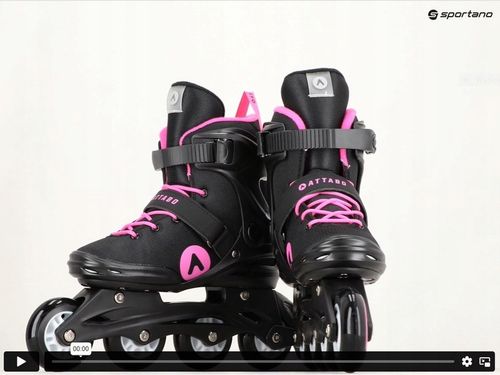 Rolki damskie ATTABO Cyclone 38 Czarne Rekreacyjne ABEC-7 Koła 76mm 82A PU na Arena.pl